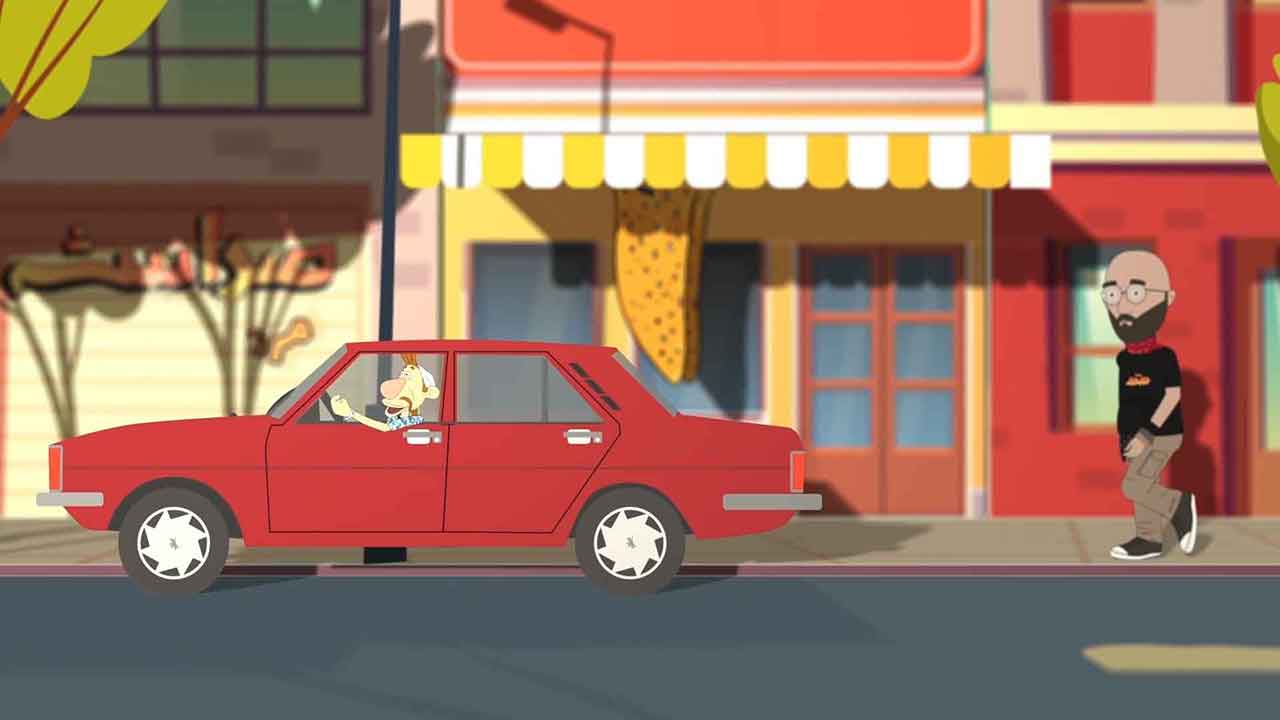 کاور تیتراژ آغازین سریال دوردور - موشن دیزاین دو بعدی - کارتون