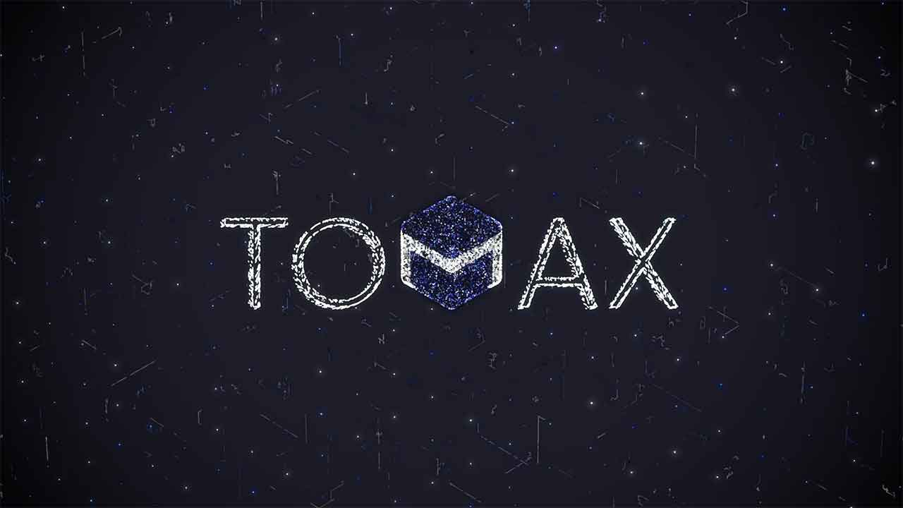 کاور پروژه لوگو انیمیشن برند TOMAX (تومکس) - لوگو انیمیشن سه بعدی - پارتیکل سیستم