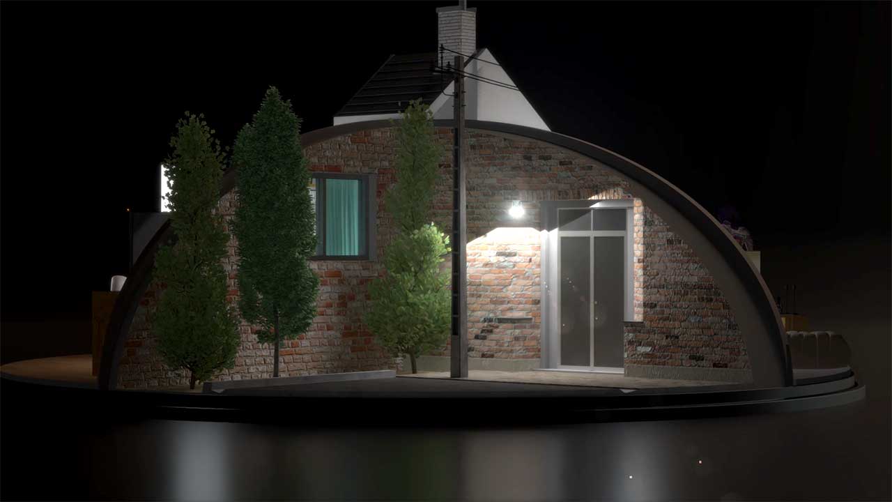 کاورموشن دیزاین معرفی دوربین Bullet WiFi برایتون - تیزر - سه بعدی